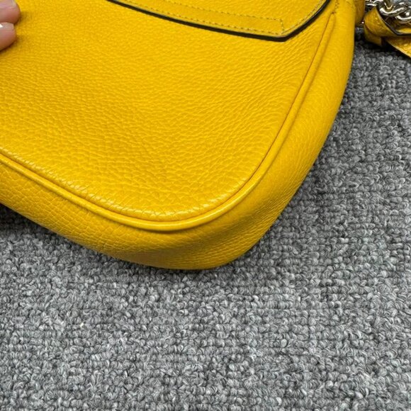 GUCCI Soho Yellow Leather Shoulder Bag 650-080825 - Picture 5 of 15